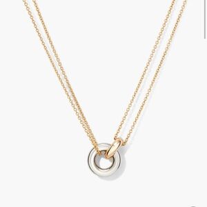 Chic Dual-Tone Gold and Silver Necklace